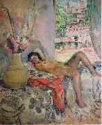 Henri Lebasque Prints, Nude portrait by Henri Lebasque,